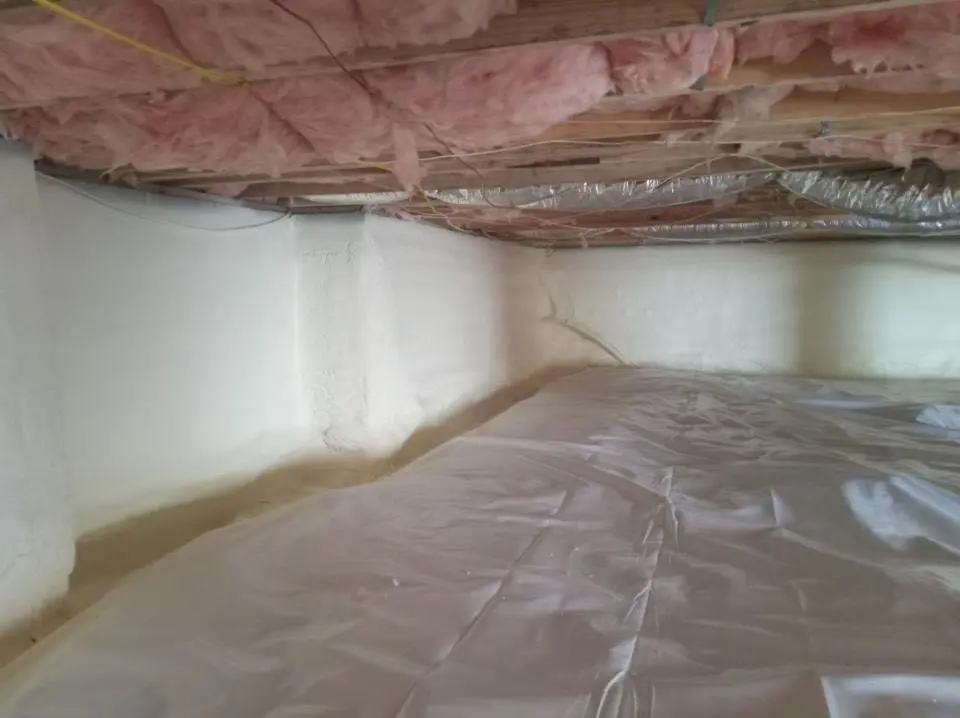 Crawl space encapsulation with closed-cell spray foam for Flat Roof Repair in Gonzalez